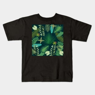 Tropical leaves Kids T-Shirt